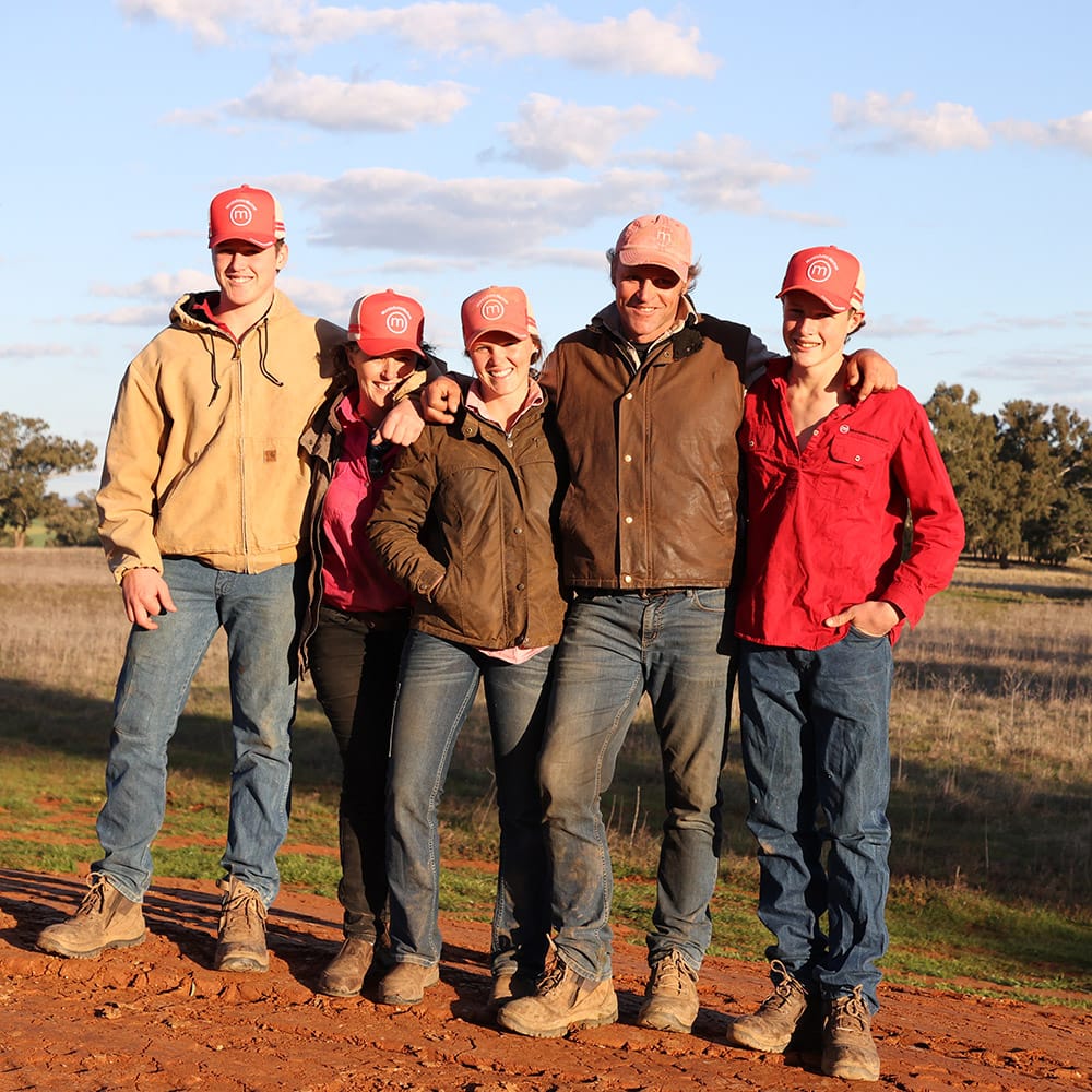 Mumblebone farm team portrait on-property