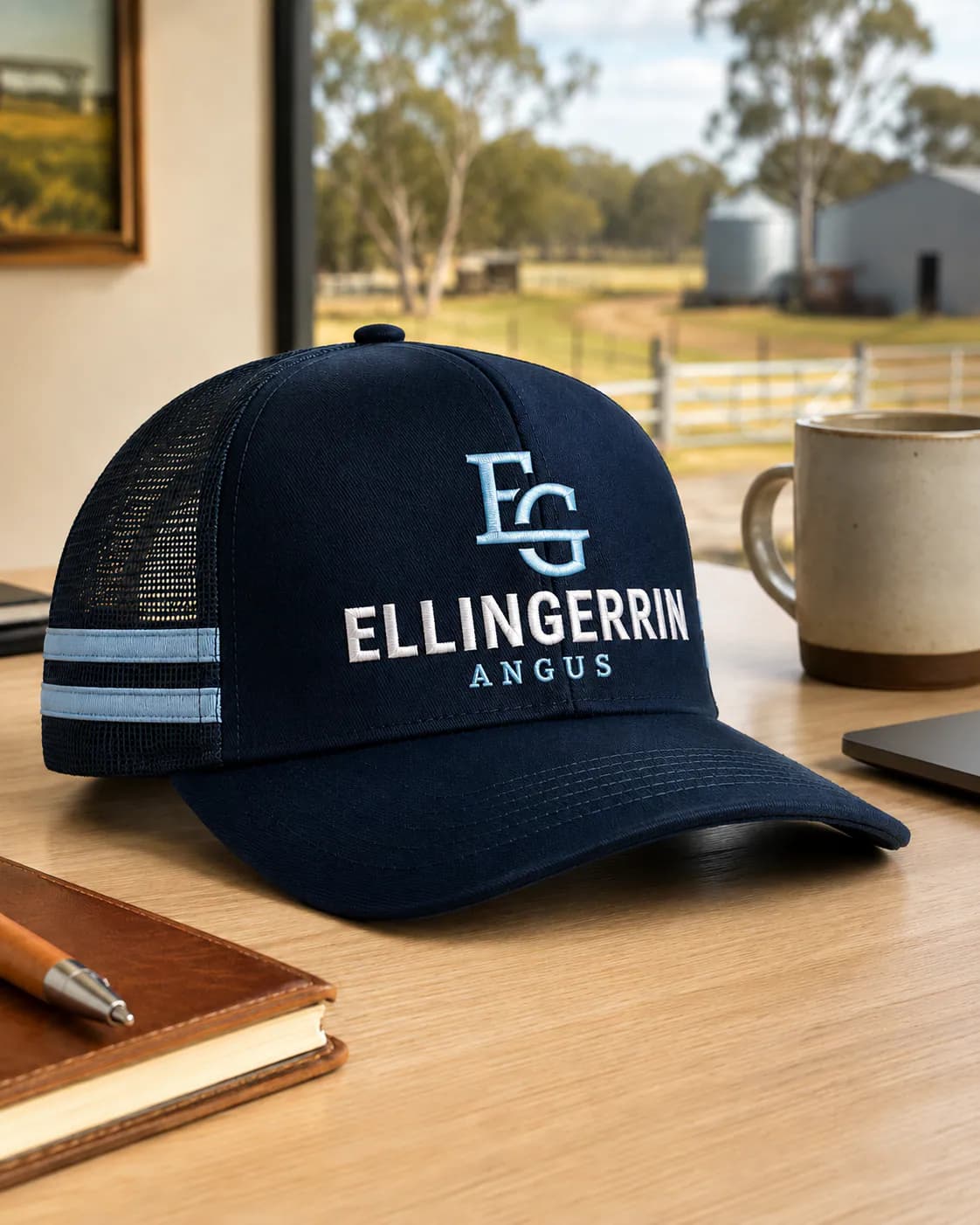 Ellingerrin branded cap, designed by Oga